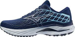 Mizuno Wave Inspire 20 Mens Running Shoes Blue Support Cushioned Carbon Trainers