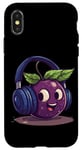 iPhone X/XS Fruits with Headphones for Huckleberry Lovers Case