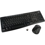 Logitech Mk270 Kit Souris Et Clavier Wifi sans Fil Layout Anglais UK Set Combo _