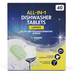 by Amazon ALL-IN-ONE Lemon Dishwasher Tablets, 40 tablets