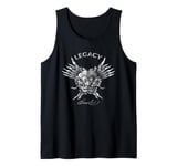 Bruce Lee Legacy Silver Dragon Face Tank Top