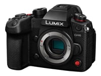 Panasonic Lumix G Dc-Gh6 - Digitalkamera - Spegellöst - 25.2 Mp - Fyra Tredjedelar - 5,8K / 30 Fps - Endast Stomme - Wi-Fi, Bluetooth