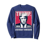 Vintage TRUMP LEGENDARY COMEBACK Epic We Won The Greatest Sweatshirt