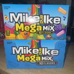 4 X Mike&Ike Mega Mix Sour 10 Flavors/Original Fruits Chewy Candy 141g BB 06/24