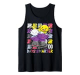 100 Days Smarter Three Cute Kawaii Axolotls Student Teacher Tank Top