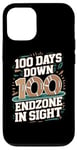 Coque pour iPhone 12/12 Pro Football 100e jour d'école 100 jours de réussite