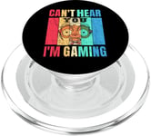 Funny Gamer Headset Gaming Can't Hear You I'm Gaming PopSockets PopGrip for MagSafe