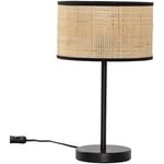 Vs Venta-stock - Lampe à poser Kasuki en rotin naturel, diamètre 42 cm