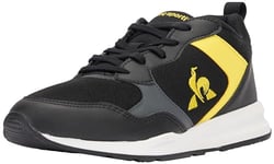 Le Coq Sportif Mixte Enfant R500 GS Black/Blazing Yellow, Black Blazing Yellow, 39 EU