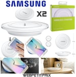 Lot Revendeur 2 Samsung Chargeur à Induction pour Galaxy S6 et S6 Edge  OFFICIEL