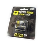 Nuprol Airsoft CR123A Battery Pack of 2 Torch Pointer Scope