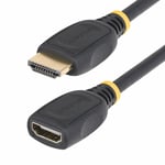 STARTECH 3.3FT HDMI EXTENSION CABLE M/F PORT SAVER CORD/HDMI 2.0/4K 60HZ CABL