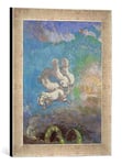 Kunst für Alle 'Encadré Image de Odilon Redon The Chariot of Apollo, c.1905–14, d'art dans Le Cadre de Haute qualité Photos Fait Main, 30 x 40 cm, Argent Raya