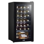 Baridi 28 Bottle Wine Fridge Digital Touchscreen Controls  LED Light - Black