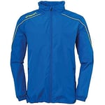 Uhlsport Stream 22 All Weather Jacket - Azure Blue/Lime Yellow, Size 116