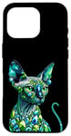 Coque pour iPhone 16 Pro Tee-shirt esthétique pour chat sphynx sans poils pour maman chauve