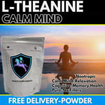 L-Theanine Powder 10g Grams Stress Sleep Memory Relaxation Vegan Vegetarian 