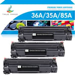 3x Toner Cartridge fits for HP CE285A 85A LaserJet Pro P1102 P1102W 2,000 Pages