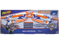 Nerf « SplitStrike » double pistolet jouet avec fléchettes Nstike Elite C3135