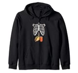 Ribcage Taco Beverage Zip Hoodie