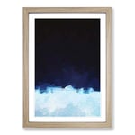 Big Box Art The Beauty of Earth in Abstract Framed Wall Art Picture Print Ready to Hang, Oak A2 (62 x 45 cm)