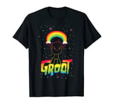 Marvel Groot Rainbow in Space Guardians of the Galaxy T-Shirt