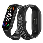 Watch för Xiaomi Mi Band 7 6 NFC Armband Silikon Smart armband Miband 4 Bälte pulseira correa mi band 3 4 5 rem 11 black gray Mi band 3