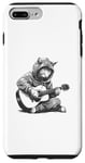 Coque pour iPhone 7 Plus/8 Plus Musicien Rock Cat, Conception de guitare de chat, Chat