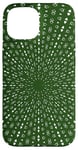 iPhone 15 Light Rays Mid-Century Pattern White Cut Out Case