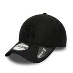 New Era New York Yankees 39thirty Flexfit Cap Stretch Diamond Black - XS-S