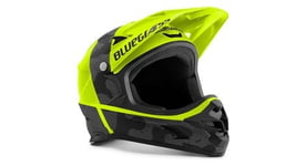 Casque integral blugrass intox jaune fluo   camo mat 2022