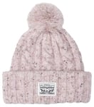 Levi's Women's Backpatch Pom Beanie, Light Pink, One Size