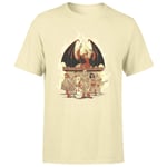 Dungeons & Dragons D&D Cartoon The Party Unisex T-Shirt - White Vintage Wash - XL - White Vintage Wash