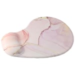 Marble Wrist Support Pink Mouse Mat Cute Wrist Rest Pad  Typing and Pain Relief