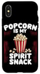 Coque pour iPhone X/XS Popcorn is My Spirit Snack Popcorn