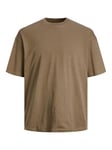 JACK & JONES Jjebradley T-Shirt SS O-Neck Noos, Mocha Bisque, XS Homme