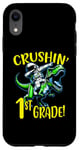 Coque pour iPhone XR Motif « I Crushed 1st Grade Astronaute on a T Rex School »