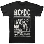 AC/DC Unisex Adult Highway To Hell World Tour 1979/1980 T-Shirt - L