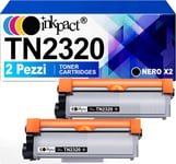 Cartouches de toner compatibles pour Brother TN2320 TN-2320 pour MFC-L2700DW MFC-L2700DN MFC-L2720DW MFC-L2740DW DCP-L2500D DCP-L2520DW DCP-L2540DN HL-L2340DW HL-L2360DN (Noir, 2-Pack).[G1170]