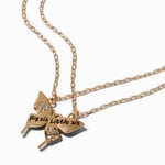 Claire's Colliers à pendentif papillon fendu « Big Sis » & « Little Sis » - Lot de 2