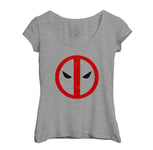 T-Shirt Femme Col Echancré Deadpool Super Héros Bd Film Geek