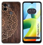 Housse En Silicone Pour Xiaomi Redmi A1 Plus Design Bois 06 Dessins