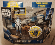 STAR WARS CLONE WARS BARC SPEEDER + CLONE TROOPER JESSE FIGURE + DIORAMA NEW