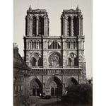 Baldus Notre-Dame Kathedrale Paris 1857 Fotodruck, Premium-Wandkunst, Leinwanddruck, 45,7 x 61 cm