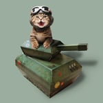 Tank Cardboard Cat Playhouse