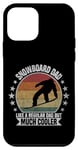 Coque pour iPhone 12 mini Snowboard Dad Snowboardeur Snowboard