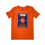 Børne Kortærmet T-shirt Puma Bppo Basket Blank Ba Orange 11-12 år