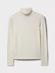 Crew Clothing Second Skin Roll Neck Top, Ivory