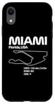 Coque pour iPhone XR Circuit de course à Miami Formula Racing Circuits Sport