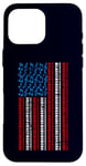 Coque pour iPhone 16 Pro Max Clavier électrique drapeau américain 4 juillet pour homme et femme